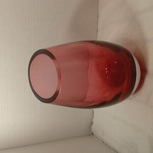 Murano Vgt Deep Cranberry Glass Vase